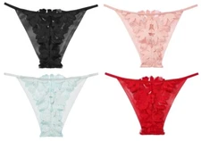 VICTORIAS SECRET VERY SEXY LUXE LINGERIE EMBROIDERED BRAZILIAN PANTY XS S M L XL