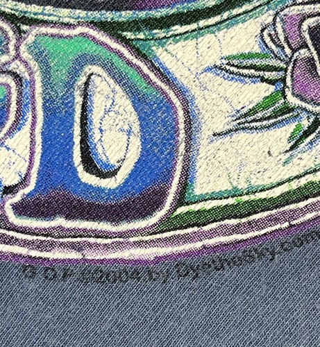 Vintage Grateful Dead Shirt Small Blue Steal Your Face 2004 Skull Stealie - Picture 4 of 12