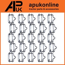 25x Elektrozaun Zaun 20 mm Polyband Verbinder Verbinder Metallanschluss