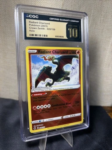 Radiant Charizard 020/159 Holo - Pokemon Crown Zenith CGC 10 Pristine
