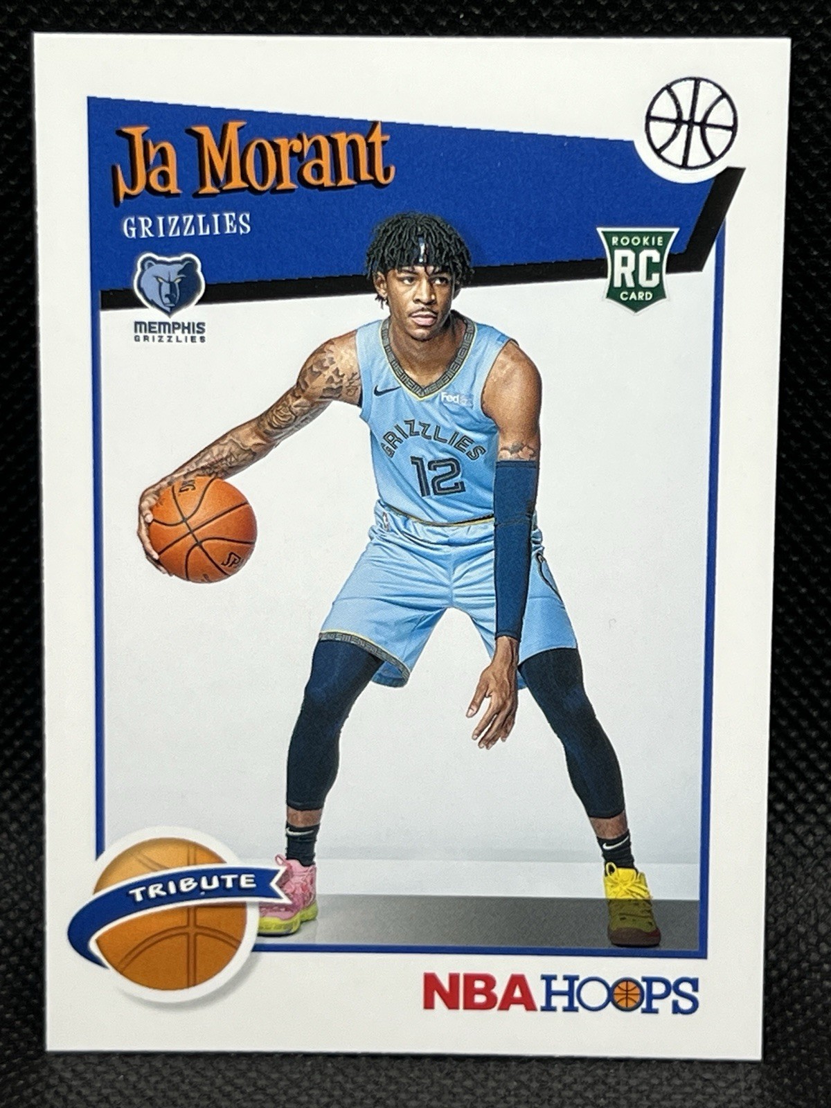JA MORANT RC 2019-20 Panini NBA Hoops Tribute Rookie #297 Memphis Grizzlies