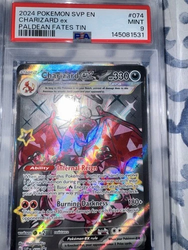2024 Pokemon SVP #074 Charizard ex Paldean Fates Promo PSA 9