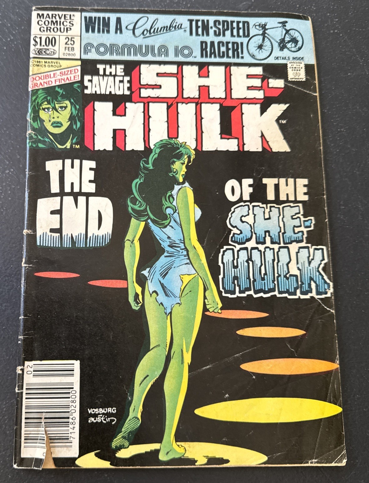 THE SAVAGE SHE-HULK #25 Marvel 1982 Key Last Issue Com14