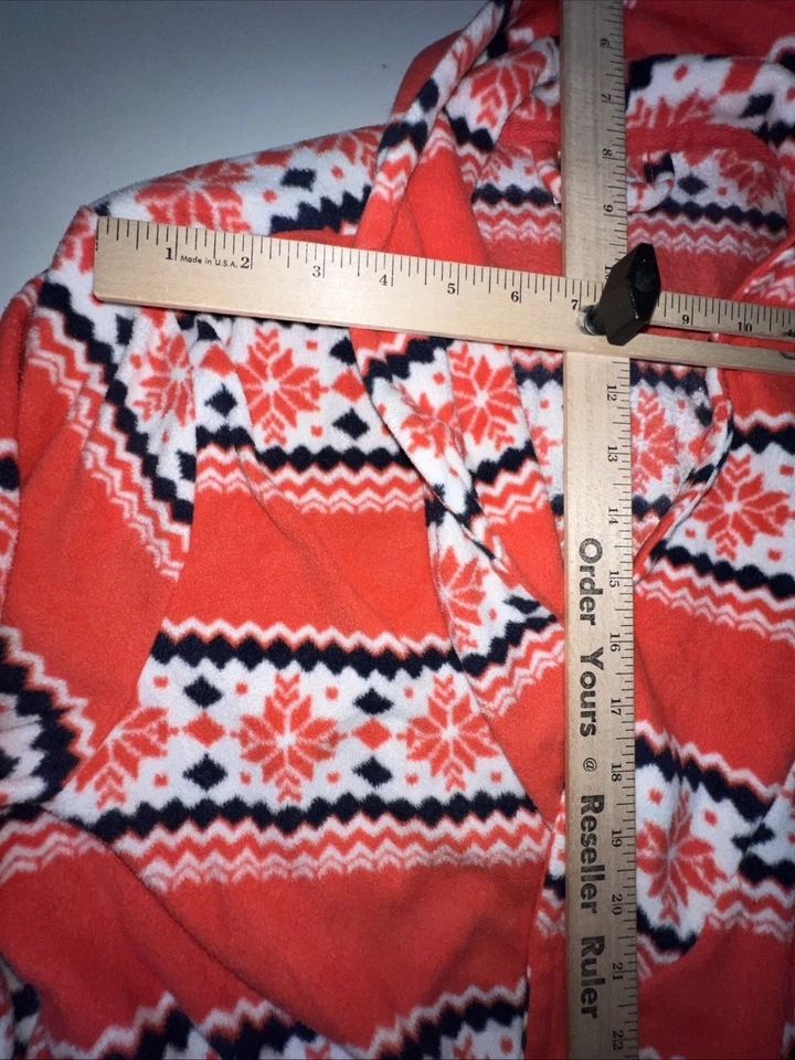 Sonoma Bata Mujer Pequeño Copo de Nieve Diseño Manga Tres Cuartos Bolsillos Salmón Foto 2 de 4