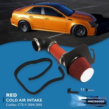 For 04-07 Cadillac Cts-v 5.7 6.0 V8 Cold Air Intake System Red Filter Shield
