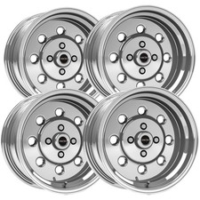 (Set of 4) Vision 531 Sport Lite 15x8 4x108 +27mm Polished Wheels Rims 15" Inch