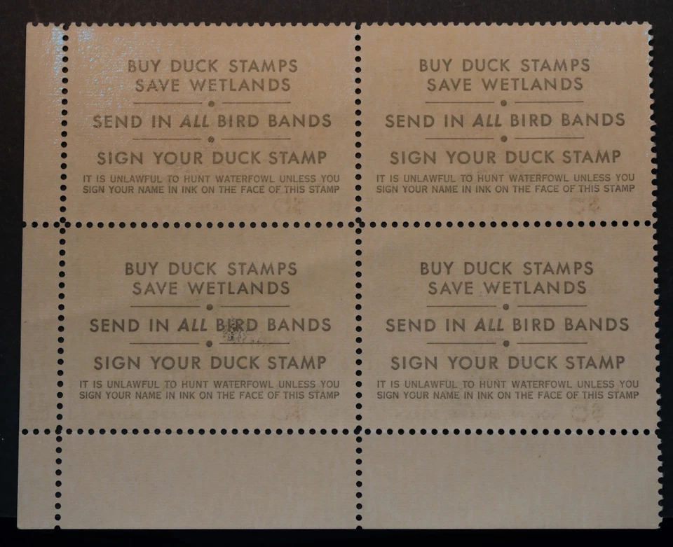 RW40 Federal Duck Hunting Stamps Block of FOUR (4), MNH, OG, 1973 w/Plate Block# - Image 2 of 2