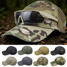 Tactical Camouflage Baseball Cap Men Summer Mesh Fishing Hat Breathable Hiking