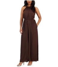 Taylor Womens Side Cut Out Jumpsuit, hickory, 4