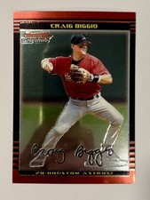 2002 Bowman Chrome #74 Craig Biggio Houston Astros