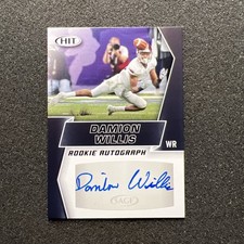 2019 Sage Hit DAMION WILLIS #A82 Rookie AUTO - TROY FOOTBALL CARD
