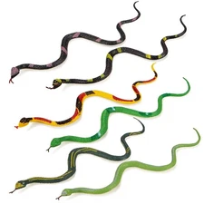 Realistic Rubber Snake Toy - 12 Pcs Gag Gifts for Halloween  Pranks