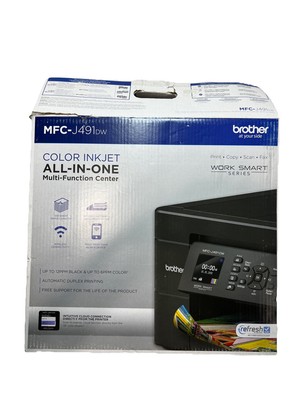 Brother MFC-J491DW Printer Work Smart  All-In-One Inkjet Brand New Open Box