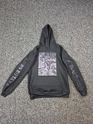 Taylor Swift The Eras Tour Concert Merch Hoodie Adult XS Black Sweatshirt