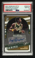 2021 Donruss Optic Signature Series Spencer Haywood PSA 10 GEM MT Auto HOF 00ur
