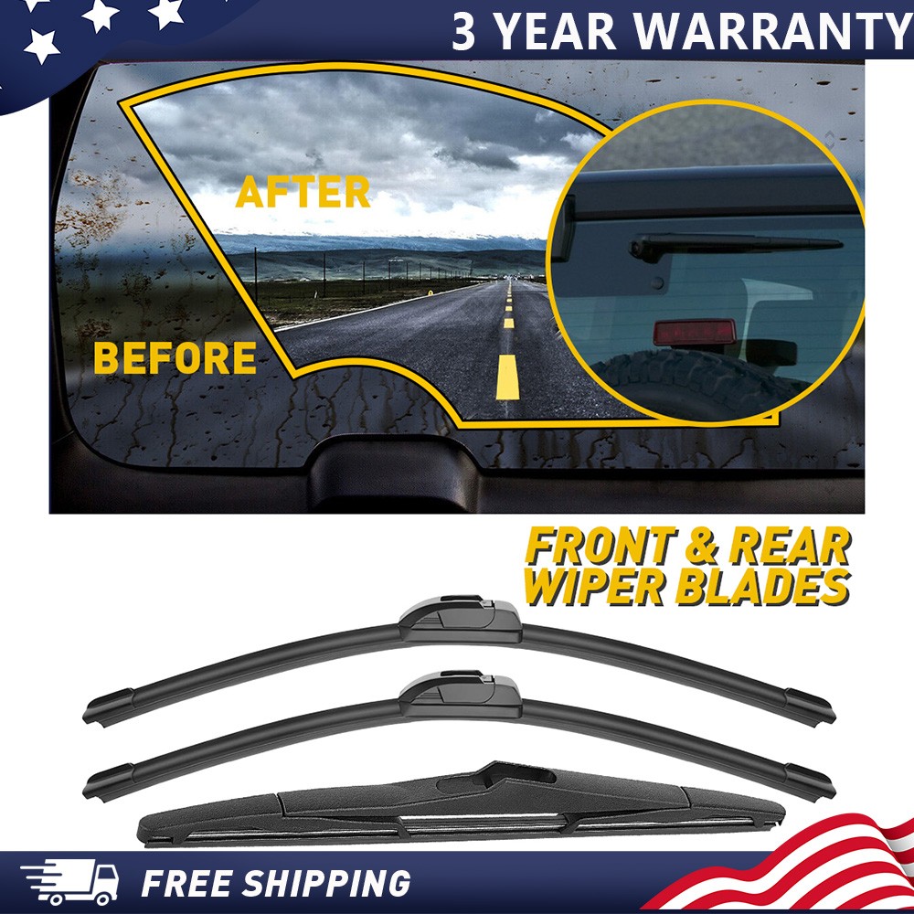 15''/15''/14'' Replacement Windshield Wiper Blades For Jeep Wrangler 2000-2022 I
