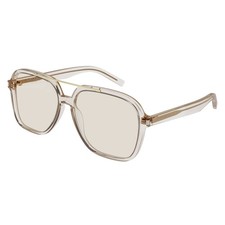NEW Saint Laurent SL 545 Sunglasses 002 BEIGE 100 AUTHENTIC