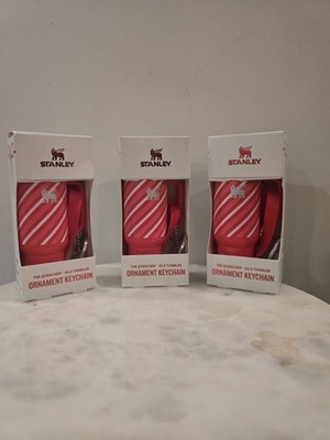 3 Pc Set Of Stanley Ornament Keychain Target Exclusive Candy Cane Newin Box Gift