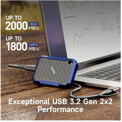 PS2100 2TB SSD External Hard Drive, Lightning-Fast Transfers