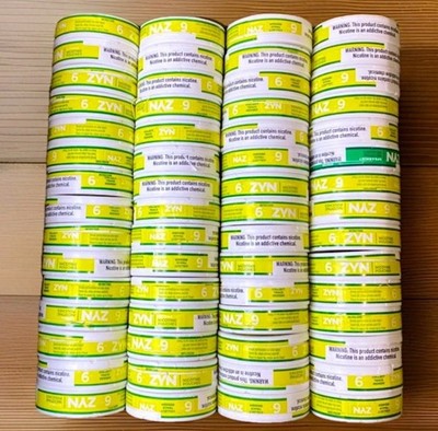 60 Empty Zyn Cans With UNUSED Rewards QR Codes