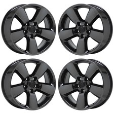 20 Dodge Ram 1500 Truck Black Chrome Wheels Rims Factory Oem 2495 2451 Exchange
