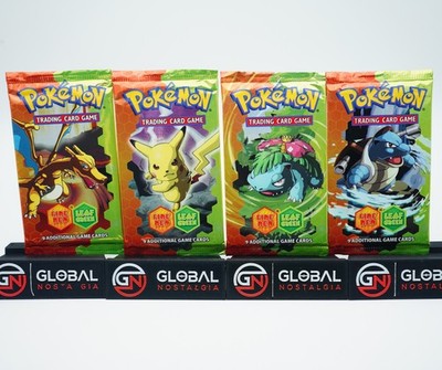 Feuerrot Blattgrün Komplett Heavy Pack Art Set x 4 Packs 2004 Pokemon Box Frisch