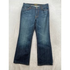 David Kahn Bootcut Jeans Womens 16W Dark Wash Stretch Denim Made in USA Classic