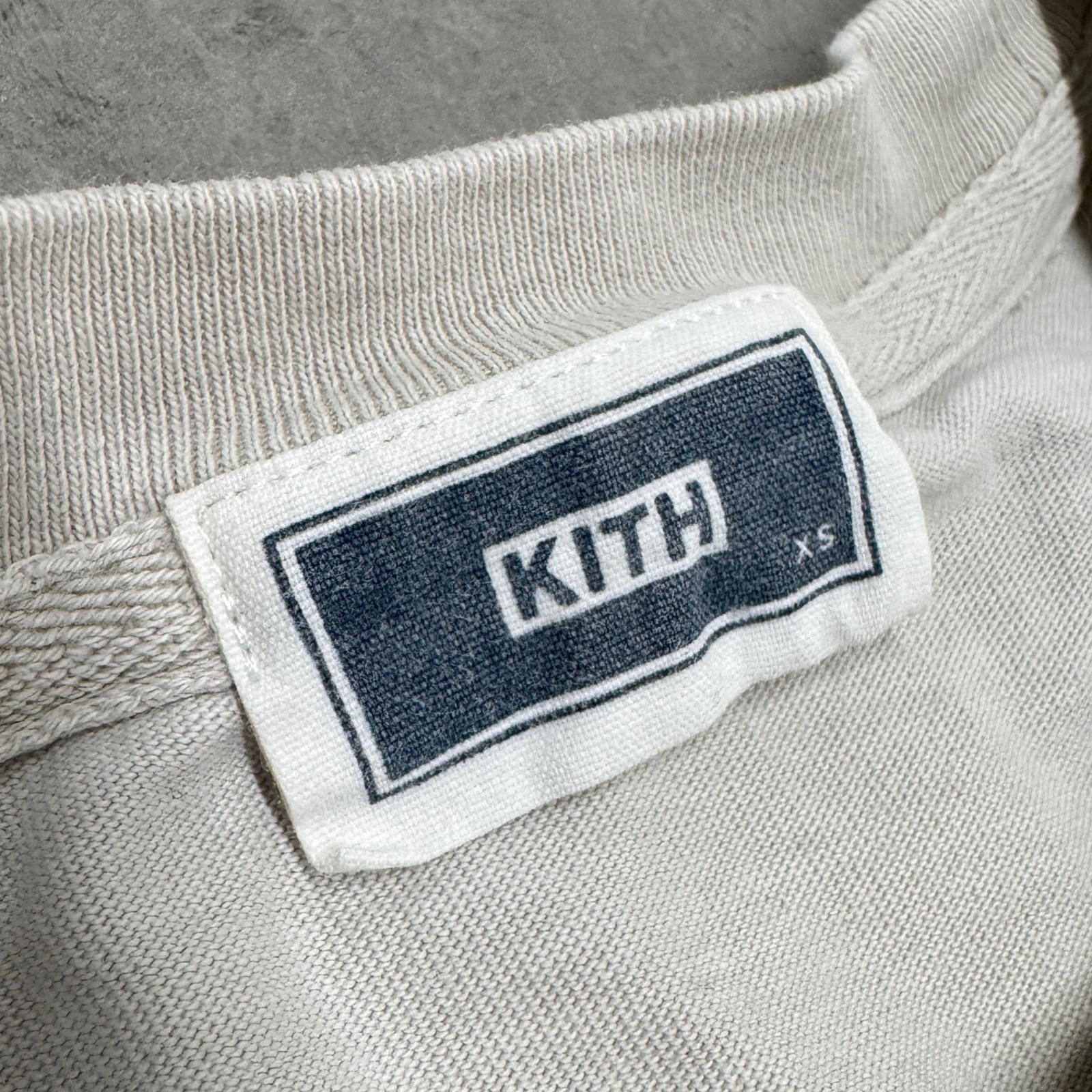 Kith Lax Tee XS Cream Basic Essential Cotton Shir… - image 4