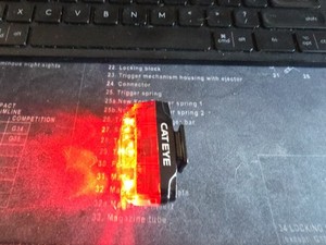 CAT EYE Safety Light RAPID mini Tail Light TL-LD635-R Bicycle Light Brompton