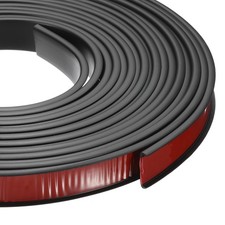 24.9 ft U-Shape Edge Banding, Adhesive Trim Protector Fit 11/16" Edge, Black