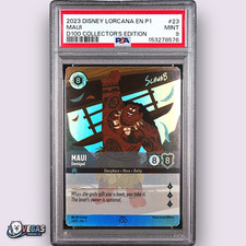 Maui Demigod 23/P1 D100 Collector's Edition Promo PSA 9 Moana Disney Lorcana
