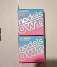 (2) MODELS OWN MYSHADOW EYESHADOW POWDER 03-BLACK OUT / 05 PARANORMAL SHIMMER