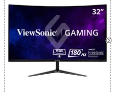 NEW ViewSonic VX3218-PC-mhd 32" Curved QHD FreeSync Premium Gaming Monitor Black