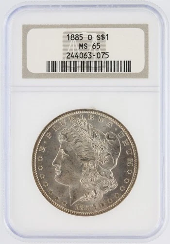 1885-O  Morgan Silver Dollar NGC MS65 S$1 New Orleans Minted No Reserve