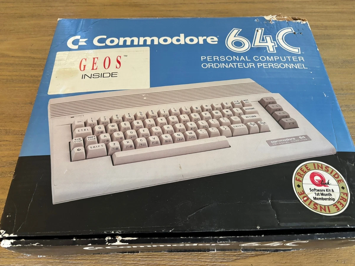 Lot Commodore 64C - Ordinateur Vintage Avec Accessoires (occasion, état Fonctionnel)