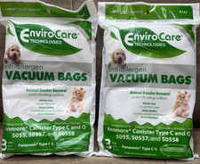 Lot of 2 Envirocare A137 Kenmore C Q 5055 50557 50558 C-5 Vacuum 6-Bags
