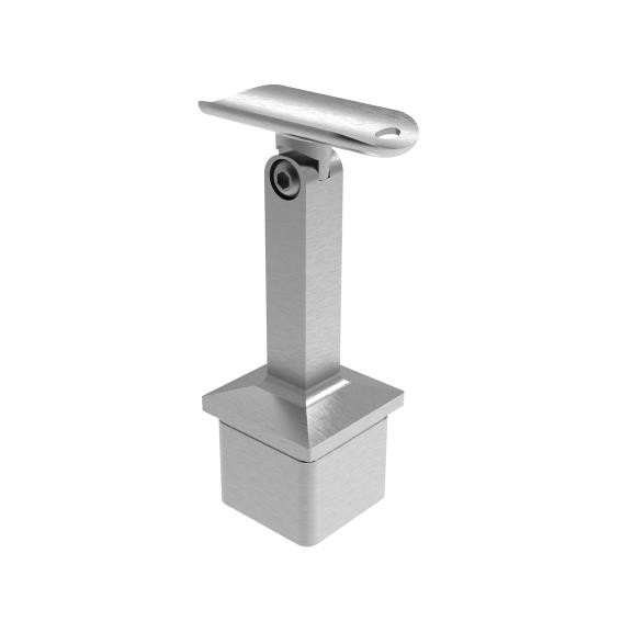 Rohrstütze Acero Inox. Handlaufrohrstütze 40x40 Anguloso Escalera 42,4 Con Junta
