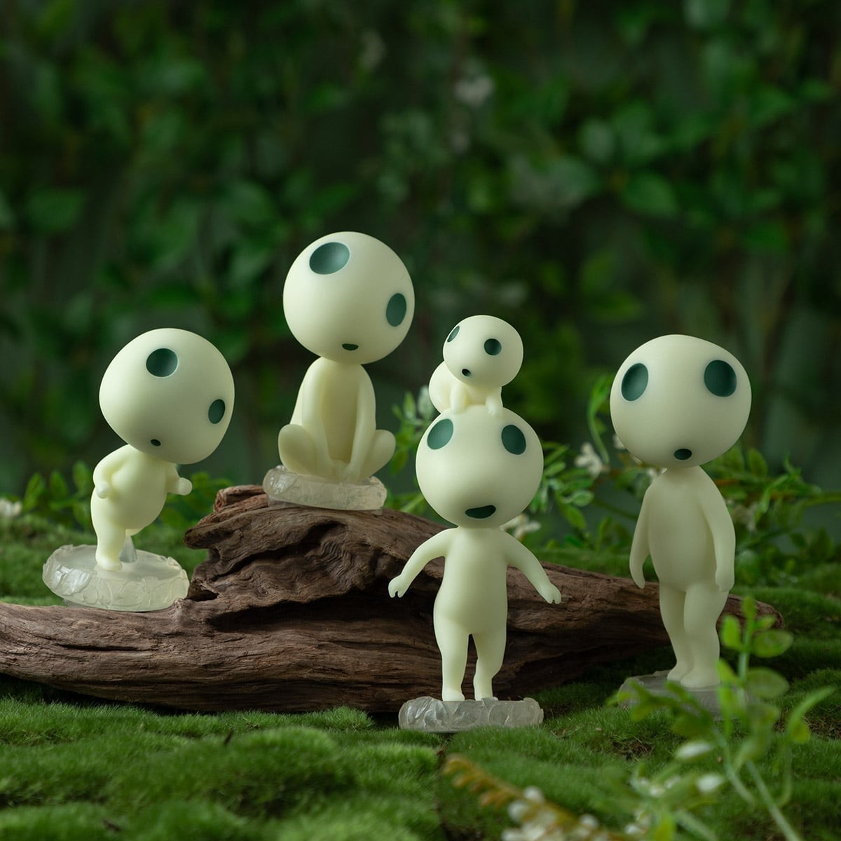 Studio Ghibli Princess Mononoke KODAMA Figure Complete set of 4
