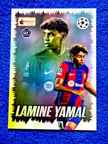 Lamine Yamal 2023-24 Topps Merlin Heritage Young Guns Rookie Card #134 MINT RC💥