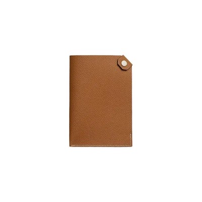 HERMES Tarmac Dot Epsom Cowhide Card holder Women's 3.8x0.4x5.4 in