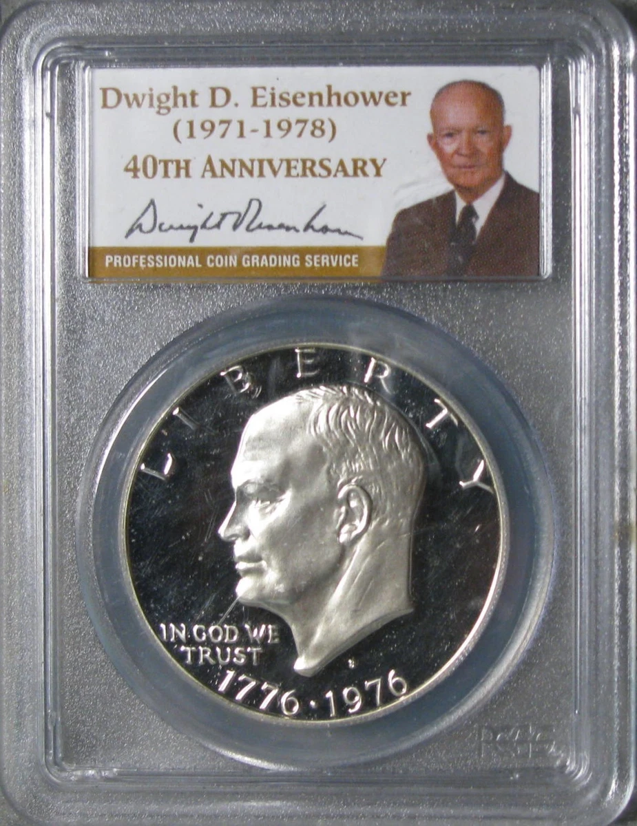 Silver PR 69 Graded 1976 Eisenhower Dollars (1971-1978) for sale