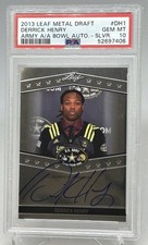 2013 US Army SILVER Derrick Henry ROOKIE AUTO PSA 10 GEM MT RC POP 6 COLLECTION