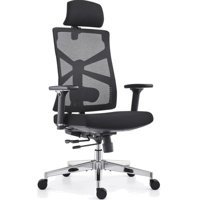 Bürostuhl mit ergonomischem Design, 4D-Armlehnen, verstellbarer Sitztiefe, Le...