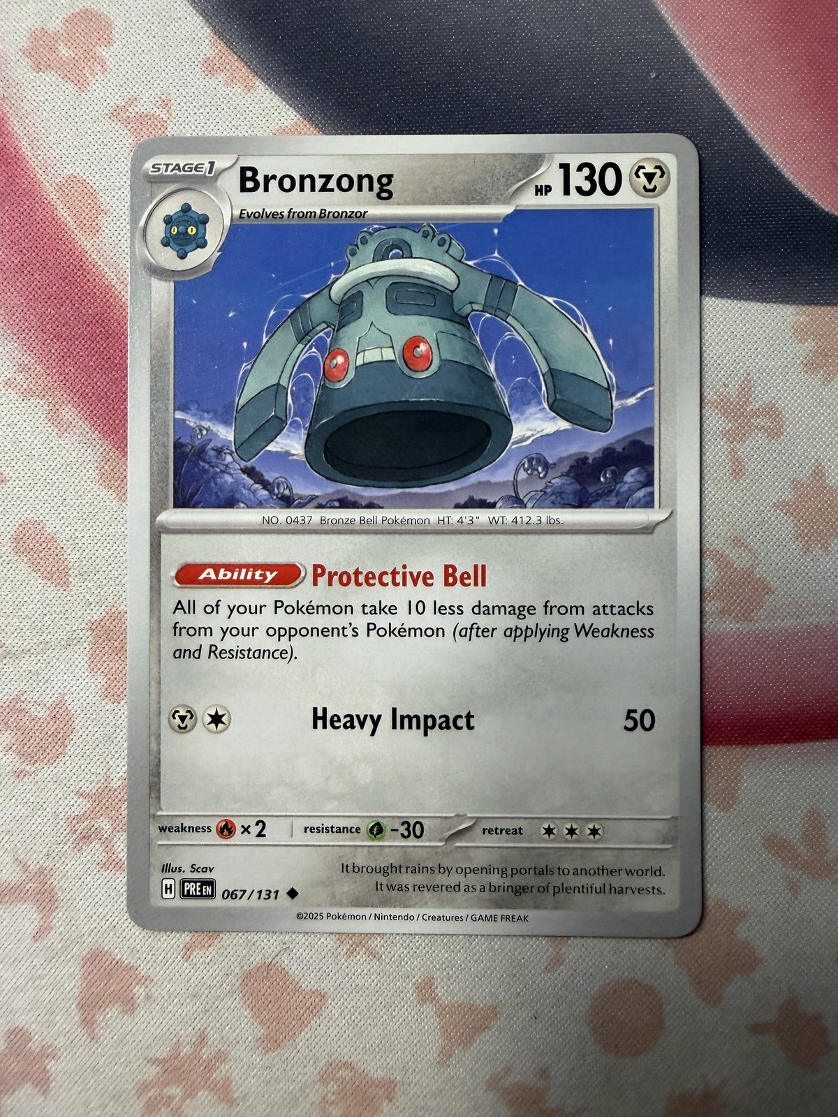 Bronzong Uncommon SV: Prismatic Evolutions 067/131 NM English