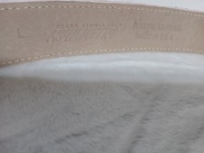 Womens Pink Leather Made In USA, Silver Hardware Size L