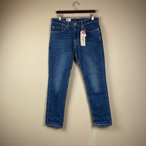 Jeans Levi's 511 uomo 34 x 30 slim fit gamba dritta lavaggio medio elasticizzato