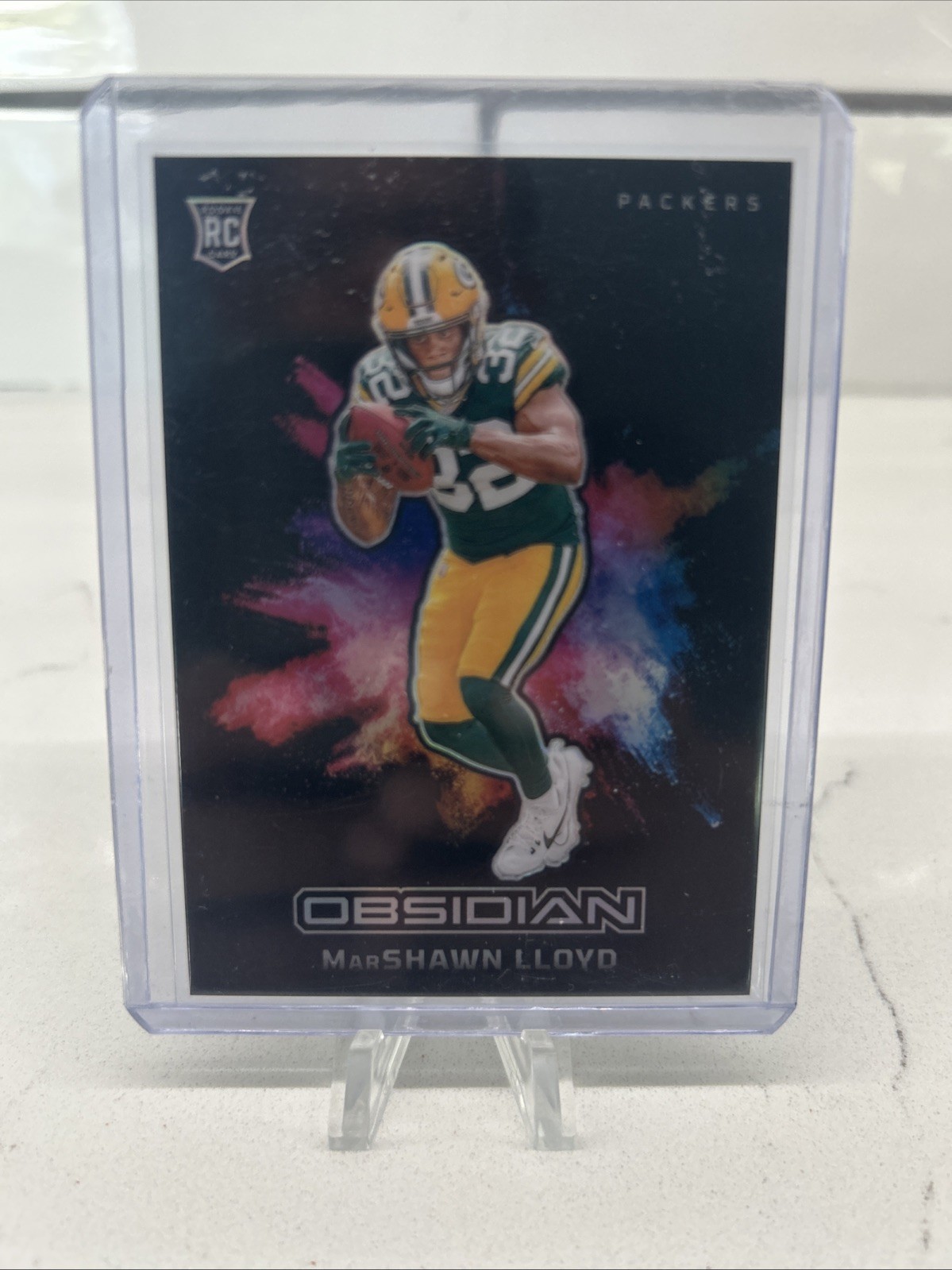 2024 Obsidian MarShawn Lloyd #14 Black Color Blast /(SSP) Rookie