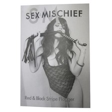 Sportsheets Sex Mischief Red Black Stripe Flogger