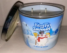 NEW Goose Creek 3 Wick Scented Candle FROSTY the SNOWMAN IT MUST BE MAGIC 14.5OZ