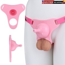 Male Chastity Cage Lightweight Feeder Shape Penis Lock Device with Belt 4 Rings